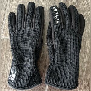 Spyder Black Winter Gloves